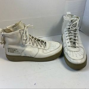 Nike SF Air Force 1 Urban Utility Shoe White Green 917753-101 Mens Size 10 VGC.